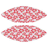 赤いハイビスカス、赤い花、花のパターン アメリカンフットボール (パネル)