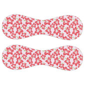 赤いハイビスカス、赤い花、花のパターン ソフトボール (パネル)