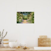 赤いハイブリッドバララインのゲートへのパスは、下に植えられたW ポスター (キッチン)