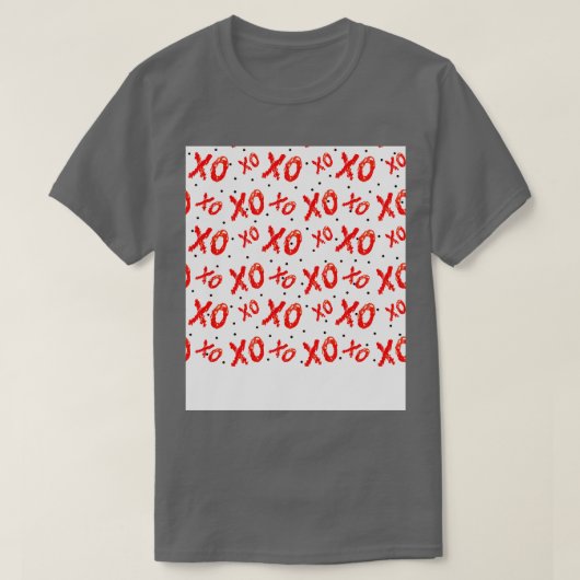 赤いハグとキス Tシャツ (デザイン正面)