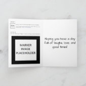 赤いハッピーバースデー カード (内部)