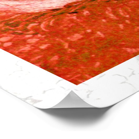 赤いハト ポスター (角)