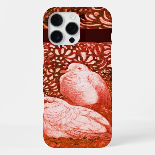 赤いハト iPhoneケース (裏面)