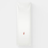 赤いハワイアンハイビスカスと詳細な花びらとスタ 横断幕 (縦)