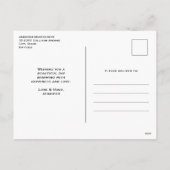 赤いハートお洒落ラブパターンバレンタインデー シーズンポストカード (裏面)