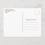 赤いハートお洒落ラブパターン日付の保存 インビテーションポストカード (裏面)