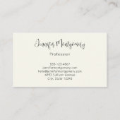 赤いハートお洒落ラブパターン 名刺 (裏面)