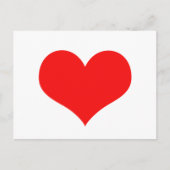 赤いハートかわいいバレンタインデーカスタムの色かわいい ポストカード (正面)