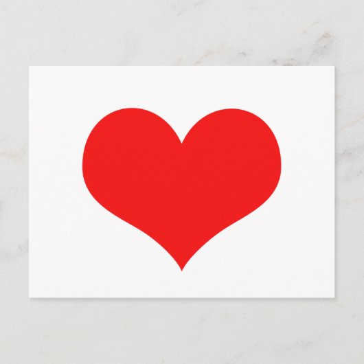 赤いハートかわいいバレンタインデーカスタムの色かわいい ポストカード (正面)