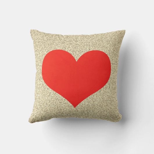 赤いハートかわいい結婚式金ゴールドキラキラ模様 アウトドアクッション (裏面)