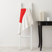 赤いハートかわいい赤ちゃんシャワーカスタムギフトかわいい シェルパブランケット (インサイチュ)