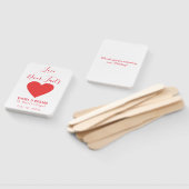 赤いハートかわいらし愛は決して失敗しない ハンドファン (組立なし)