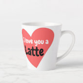赤いハートがあなたを愛してる ラテで幸せなバレンタイン  カフェラテマグ (右)