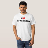 赤いハートが好き　隣人　Ｔシャツ Tシャツ (正面フル)