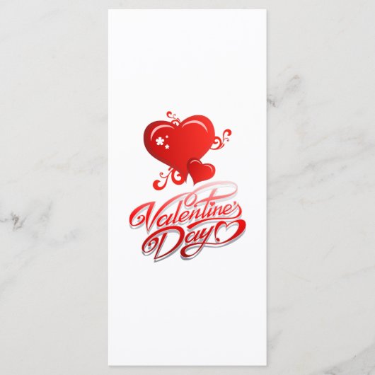 赤いハートとの幸せなバレンタインデー メニュー (正面)