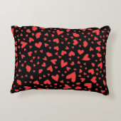 赤いハートとキス アクセントクッション (裏面)