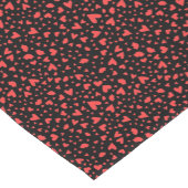 赤いハートとキス ショートテーブルランナー (コーナー)