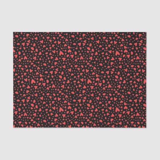 赤いハートとキス 薄葉紙 (正面)