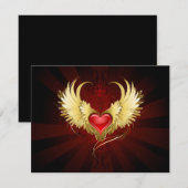 赤いハートとゴールデンウィングス シーズンカード (正面/裏面)