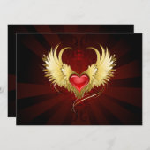 赤いハートとゴールデンウィングス セーブザデート (正面/裏面)