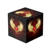 赤いハートとゴールデンウィングス フォトキューブ (裏面アングル)