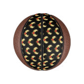 赤いハートとゴールデンウィングス ミニバスケットボール (縦)