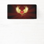 赤いハートとゴールデンウィングス 横断幕 (インサイチュ)