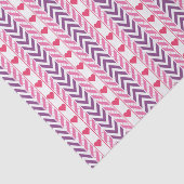 赤いハートとパープルシェブロンティッシュペーパー 薄葉紙 (詳細)