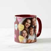 赤いハートとフォトメッセージ |おばあすごいちゃん マグカップ (正面右)