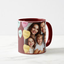 赤いハートとフォトメッセージ |母スペインの母の日