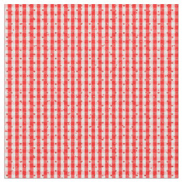 赤いハートと赤いグリッター ファブリック