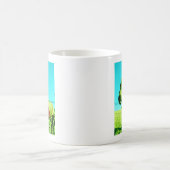 赤いハートと馬 コーヒーマグカップ (中央)