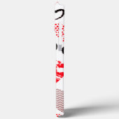 赤いハートのシームレスなパターン Case-Mate iPhoneケース (裏面 / 左)