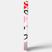 赤いハートのシームレスなパターン Case-Mate iPhoneケース (裏面 / 右)