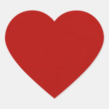 赤いハートのシール