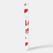 赤いハートのハグキス ラブ Case-Mate iPhoneケース (裏面 / 左)