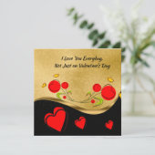 赤いハートのバレンタイン カード (スタンド正面)