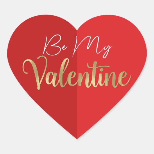 赤いハートのバレンタイン・パーティ ハートシール (正面)