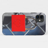 赤いハートのフェンス Case-Mate iPhoneケース (裏面(横))