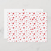 赤いハートのポストカード ポストカード (正面/裏面)