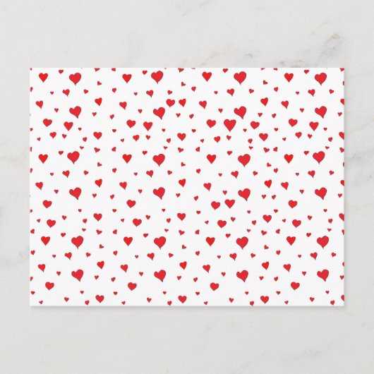 赤いハートのポストカード ポストカード (正面)