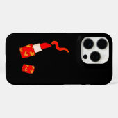 赤いハートのリップグロス ポップアートデザイン Case-Mate iPhoneケース (裏面 (横))