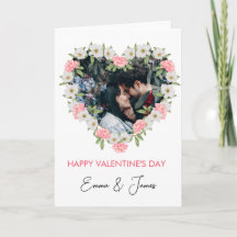 赤いハートの写真 バレンタインデーのカード