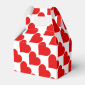 赤いハートの形 ラブ クラシック シンプル ミニマリズム フェイバーボックス (裏面サイド)