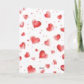 赤いハートの愛 カード (裏面)