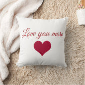 赤いハートの愛 クッション (ブランケット)