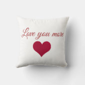 赤いハートの愛 クッション (裏面)