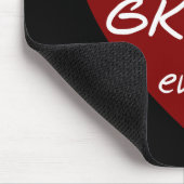 赤いハートの最も最高のなグラムのTシャツおよびギフト マウスパッド (コーナー)