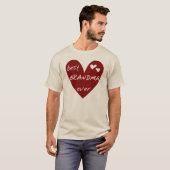 赤いハートの最も最高のな祖母のTシャツおよびギフト Tシャツ (正面フル)