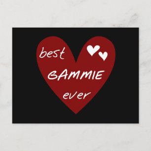 赤いハートの最も最高のなGammieのTシャツおよびギフト ポストカード